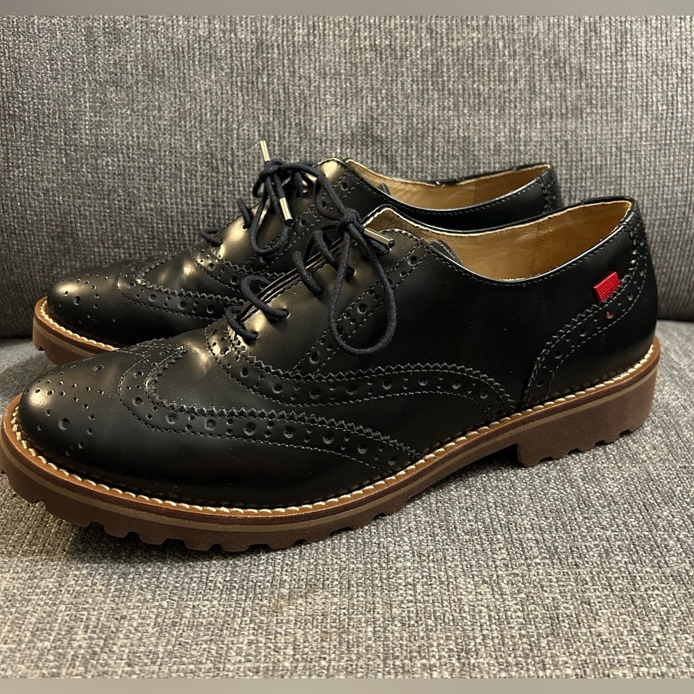 Marc Joseph Black Leather Central Park West Shoes Women’s Size 9.5